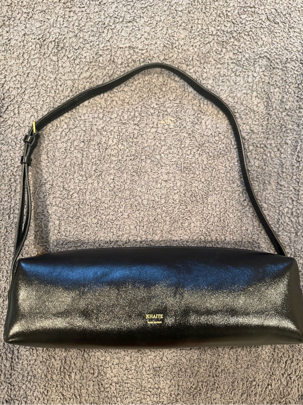 Khaite Kye Black Leather Shoulder Bag - Picture 3 of 6